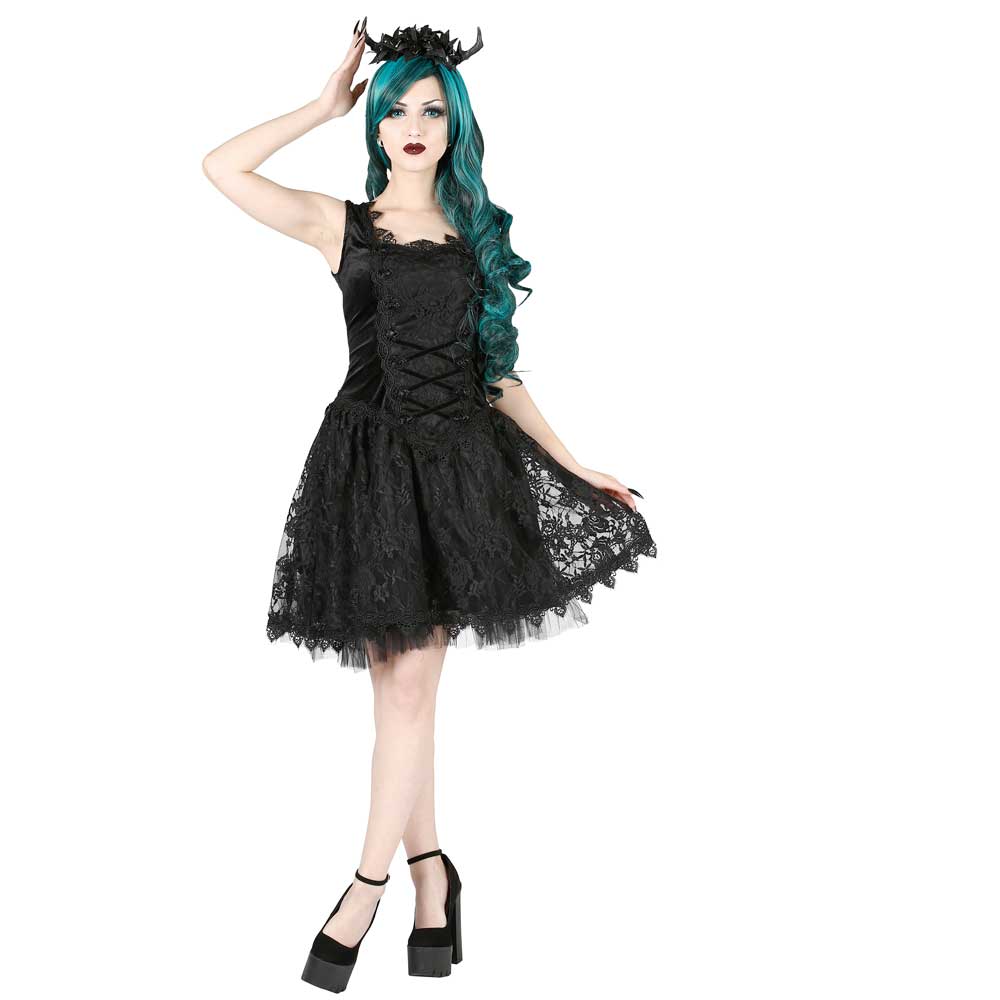 Sinister - 1023 Korte jurk - Zwart Product image